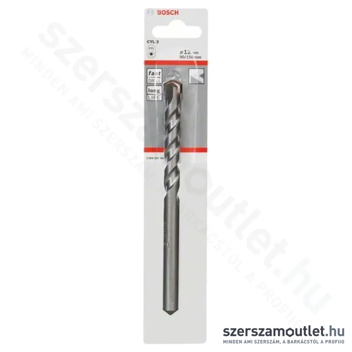 BOSCH SILVER PERCUSSION 12X90/150MM (2608597667)