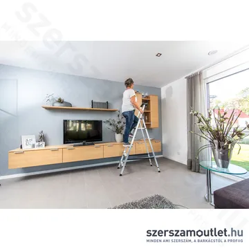 KRAUSE MONTO SAFETY Háztartási létra 5 fokos (126337)