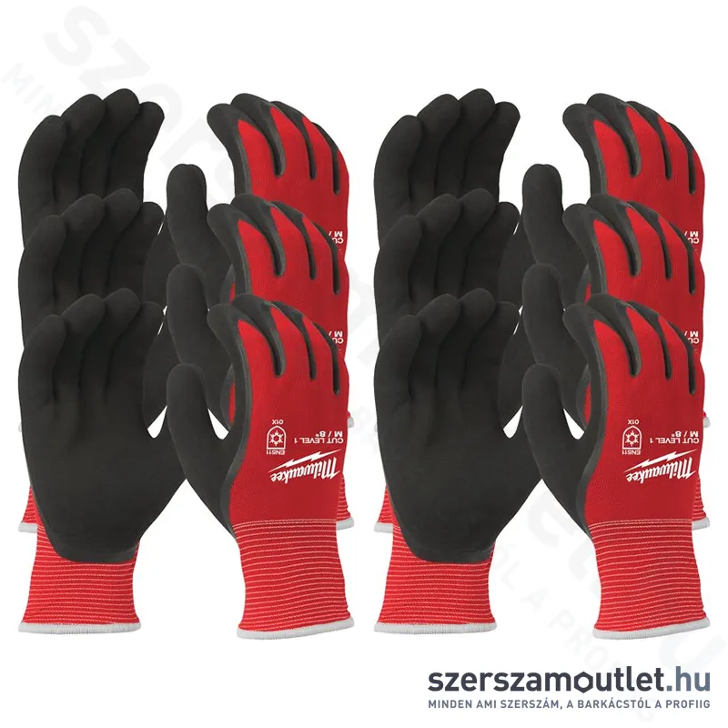 MILWAUKEE Vágásbiztos kesztyű, téli (1/A vágási szint) M/8 (12pár) (4932471606)