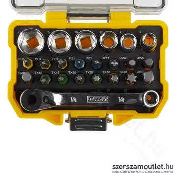 DEWALT DT71516-QZ Dugókulcs -és bitkészlet 24db-os
