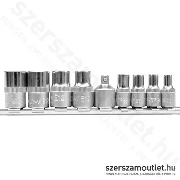 YATO E-torx dugókulcs készlet 9 részes, 1/4-3/8