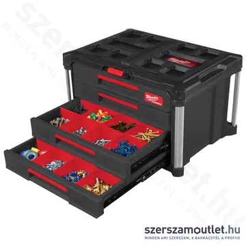 MILWAUKEE PACKOUT 4 Fiókos tároló láda