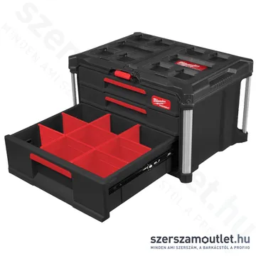 MILWAUKEE PACKOUT 2+1 Fiókos tároló láda
