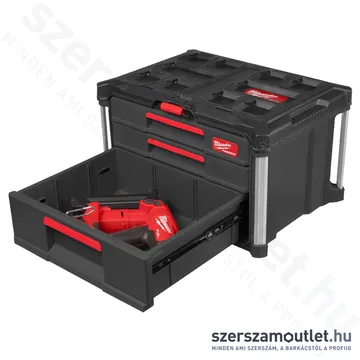 MILWAUKEE PACKOUT 2+1 Fiókos tároló láda