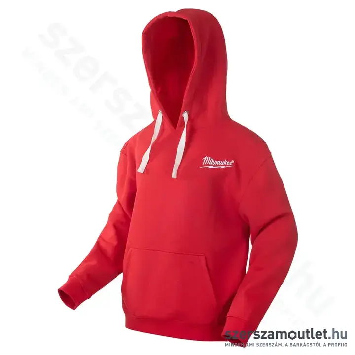 MILWAUKEE márkajelzésű Kapucnis pulóver 2XL-es (Piros)