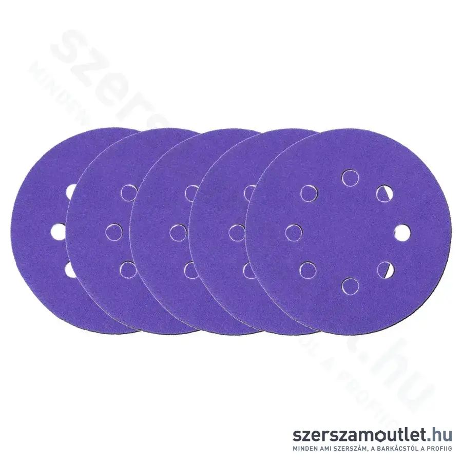 DEDRA Csiszolókorong tépőzáras, P150, 125mm (5db/csomag) (DED7947A05)