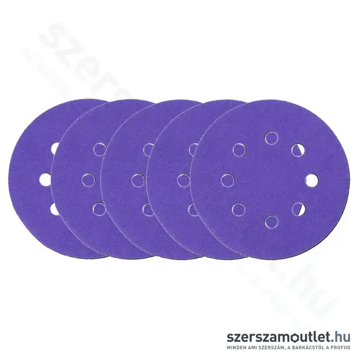 DEDRA Csiszolókorong tépőzáras, P150, 125mm (5db/csomag) (DED7947A05)