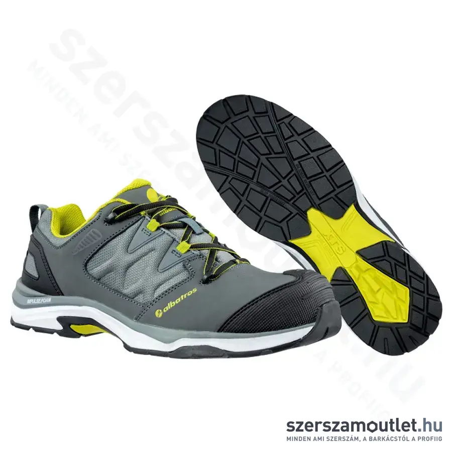 ALBATROS Ultrail Grey Low S3 ESD HRO SRC Munkavédelmi cipő (Szürke) (ALB-646210)