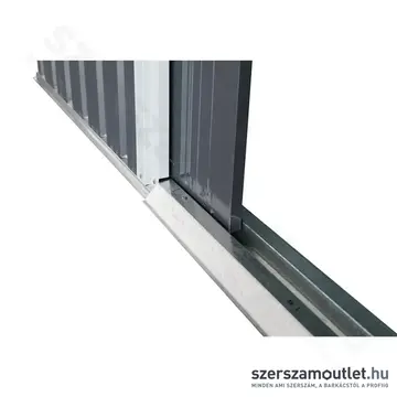 RIWALL PRO RMSA 8X10 Antracit fém kerti tároló nyeregtetővel 3x2,4m (SD-X0810-H170C-A)