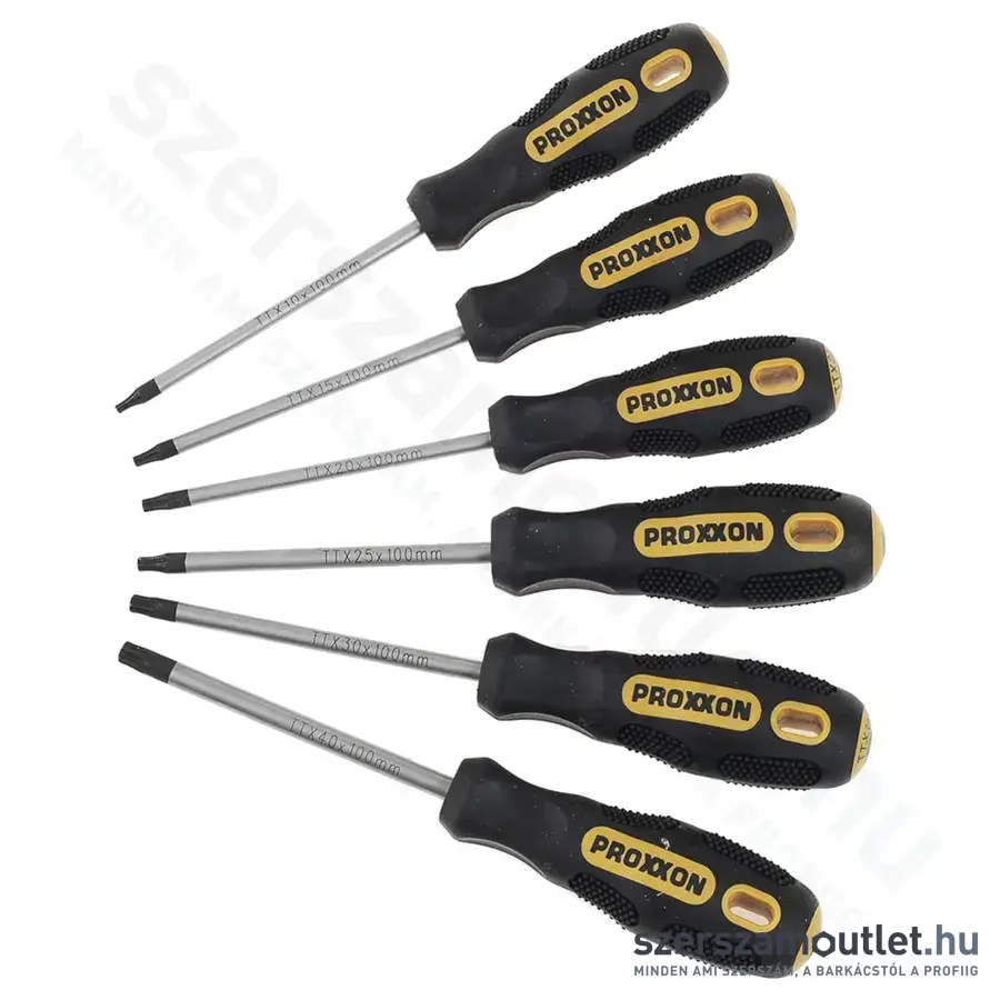 PROXXON FLEX-DOT Csavarhúzó készlet TTX10-15-20-25-30-40, 6db-os
