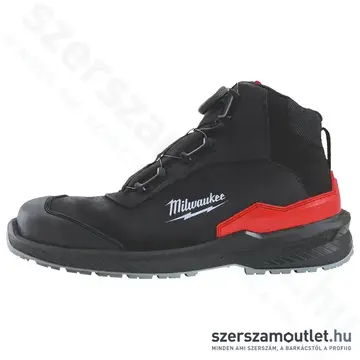 MILWAUKEE FLEXTRED S3S Munkavédelmi bőr magasszárú cipő BOA fűzővel 40-es (B1M110133)