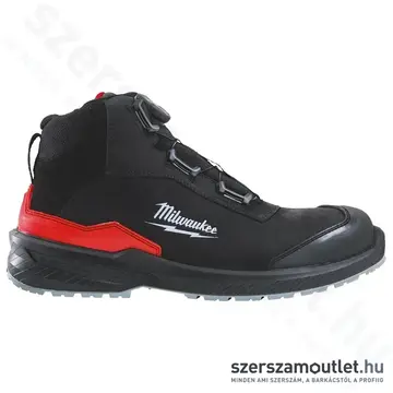 MILWAUKEE FLEXTRED S3S Munkavédelmi bőr magasszárú cipő BOA fűzővel 48-as (B1M110133)