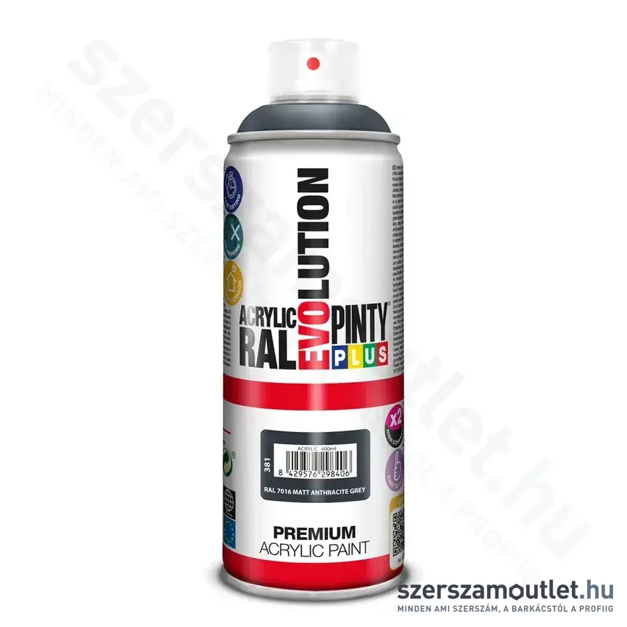 PINTY PLUS EVO RAL 7016 Akril, matt lakk 400ml (381)