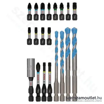 BOSCH PRO Impact Csavarbitkészlet + fúrószár készlet 5-8mm, 20db-os