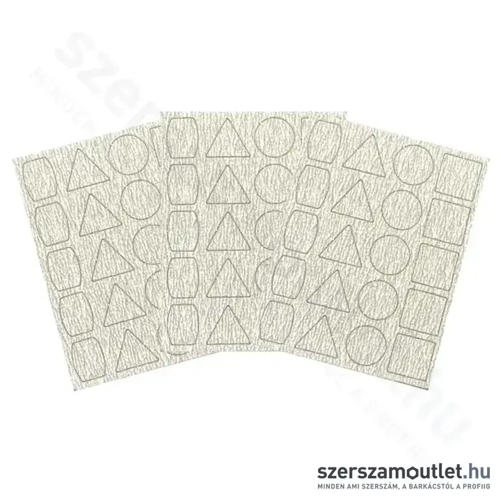 PROXXON Csiszolópapír PS 13-hoz, öntapadós, 4 forma, P240 (3db/csomag)