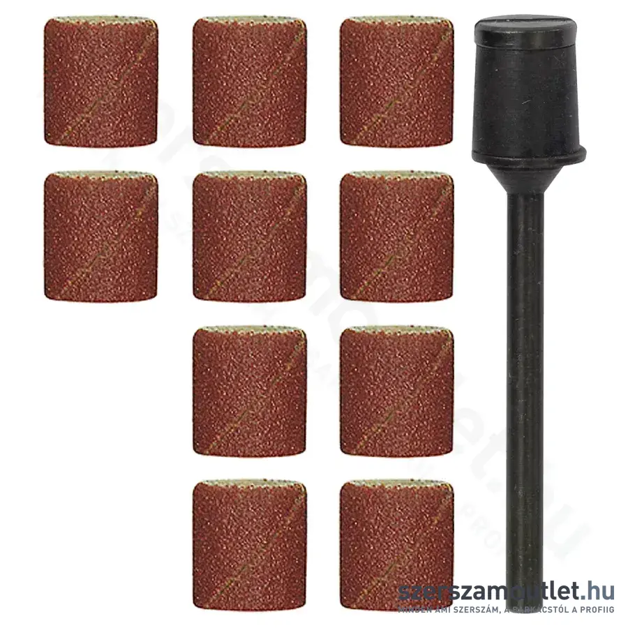 PROXXON Csiszolószalag rögzítőfejjel, hengeres, P150, 10mm (10db/csomag)