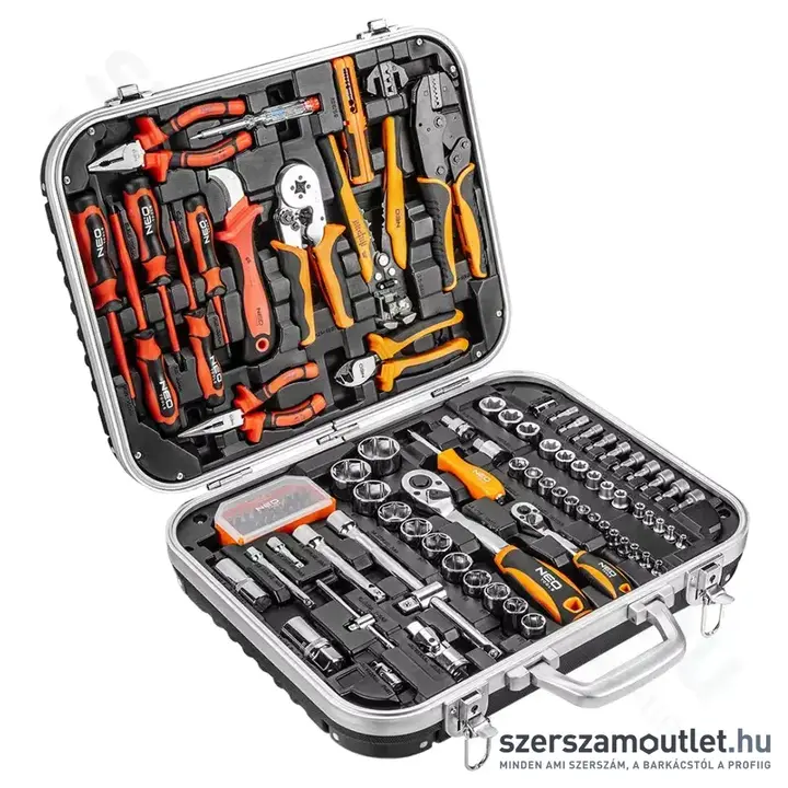 NEO TOOLS Szerszámkészlet villanyszerelőknek 108db-os