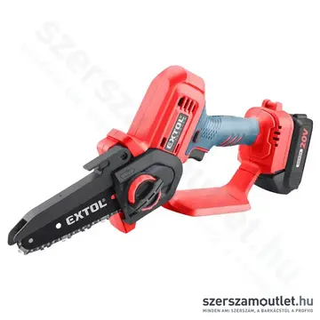 EXTOL Share20V Akkus láncfűrész, egykezes, 155mm (2,0Ah/20V)