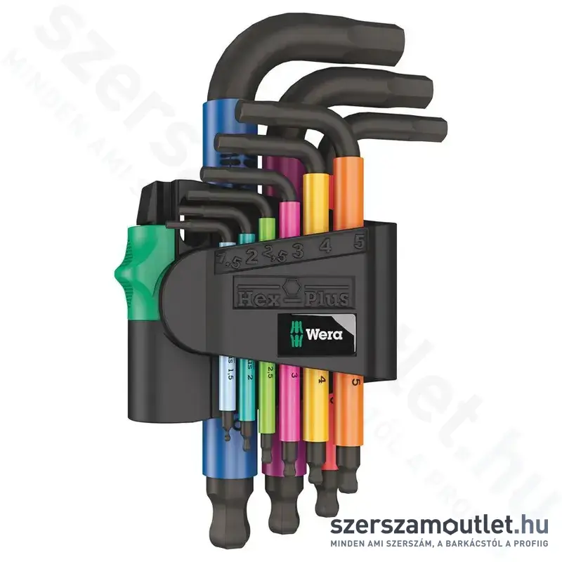 WERA 950/9 Imbuszkulcs készlet 9 részes (1,5-10mm)
