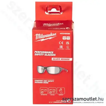 MILWAUKEE Prémium védőszemüveg, ezüst tükör