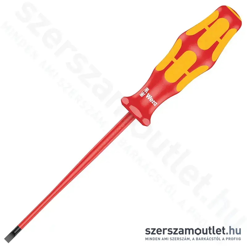WERA 160 IS VDE Szigetelt csavarhúzó vékony szárral, lapos, 0,8x4x100mm