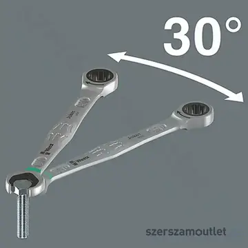 WERA 6001 JOKER Racsnis csillag-villáskulcs készlet, irányváltós, 4 részes (10-19mm)