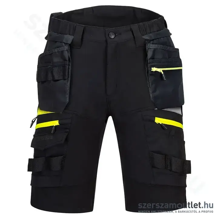 PORTWEST DX444 DX4 Lengőzsebes rövidnadrág 36-os (Fekete)