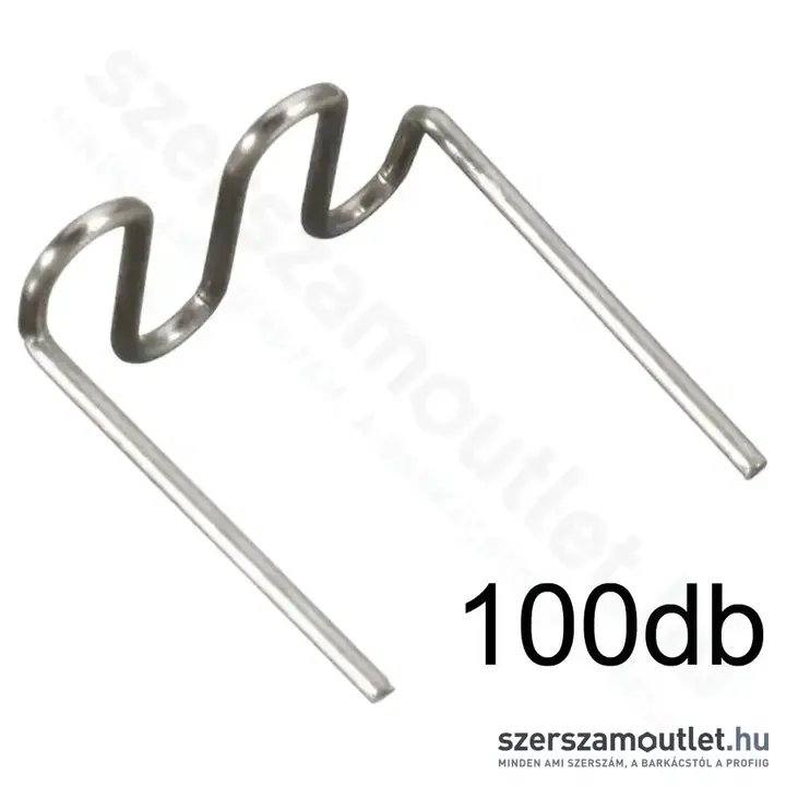 DEDRA Műanyag tűzőgép kapocs, RS26 típus, nagy hullám alakú, 0,6mm (100db/csomag)
