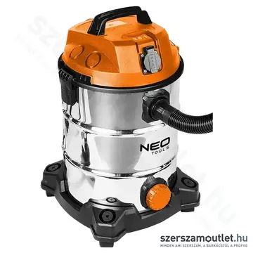 NEO TOOLS Száraz/nedves ipari porszívó, 30l, IPX4, 18kPa, 1400W/230V
