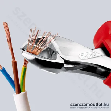 KNIPEX X-CUT SZIGETELT Erő és oldalcsípő fogó 160mm (73 06 160)