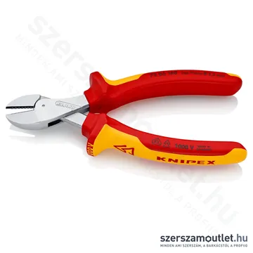 KNIPEX X-CUT SZIGETELT Erő és oldalcsípő fogó 160mm (73 06 160)
