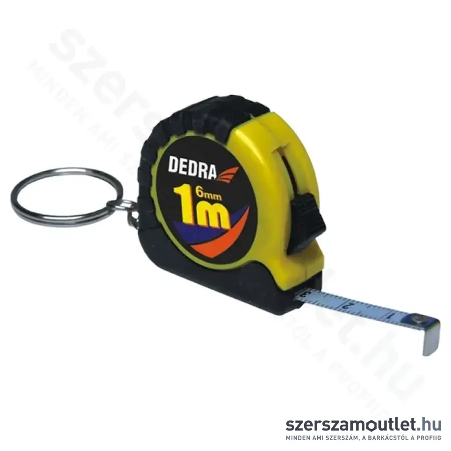 DEDRA Mini Mérőszalag 1m - Kulcstartó