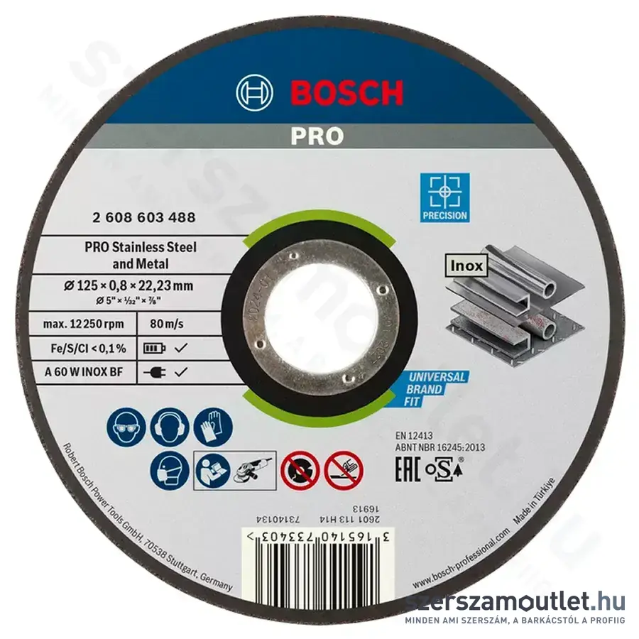 BOSCH Best for Inox vágókorong 125x0,8x22,23mm