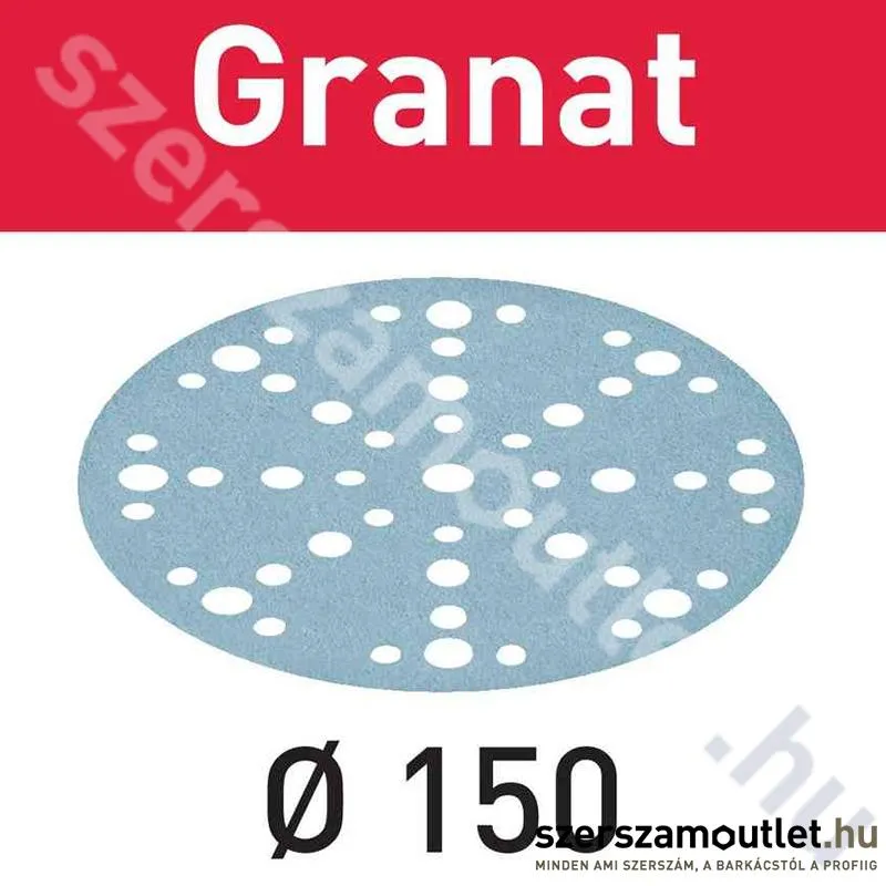 FESTOOL Csiszolópapír STF D150mm/48lyuk P1000 Granat