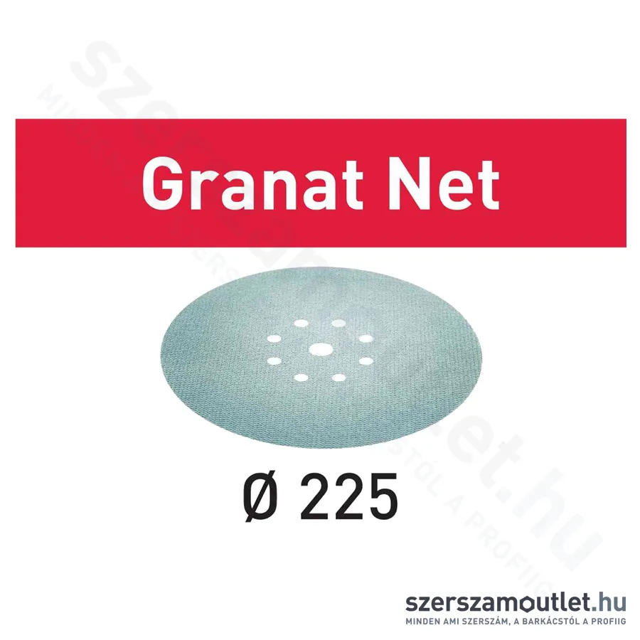 FESTOOL Csiszolóháló STF D225 P80 GR NET, 1db