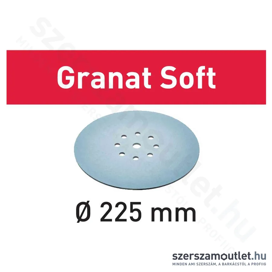 FESTOOL Csiszolópapír(szivacs) STF D225 P120 GR S Granat Soft, 1db