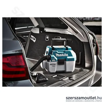 MAKITA DVC750LZ Akkus Száraz-Nedves porszívó BL motoros, HEPA (18V) (Akku és töltő nélkül!)