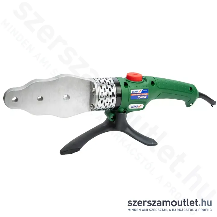 DEDRA Műanyag cső hegesztő, tokos, (1500W/16-63mm)