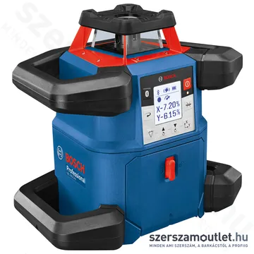 BOSCH GRL 600 CHV Akkus forgólézer + vevő +távvezérlő +állvány +léc +koffer (PIROS) (06159940P5)