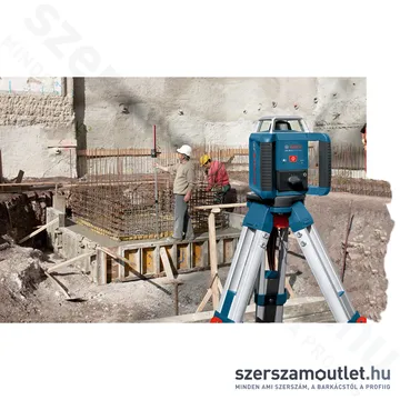 BOSCH GRL 400 H Forgólézer+vevő+BT 170 állvány+GR240 mérőléc+koffer (PIROS) (061599403U)