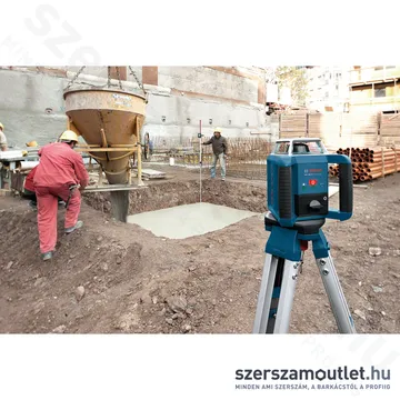 BOSCH GRL 400 H Forgólézer+vevő+BT 170 állvány+GR240 mérőléc+koffer (PIROS) (061599403U)