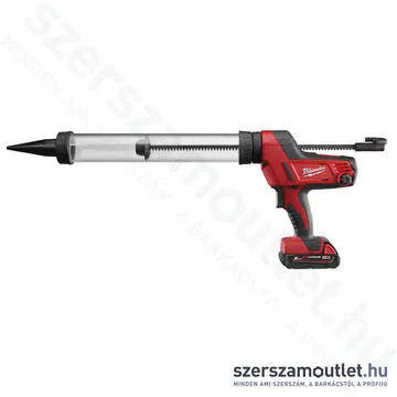 MILWAUKEE C18 PCG/600T-201B Akkus kartuskinyomó pisztoly, áttetsző, kofferben (1x2,0Ah/18V)
