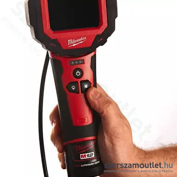 MILWAUKEE M12 IC-201C (S) Akkus vizsgáló kamera kofferben (1x2,0Ah/12V) (4933441680)
