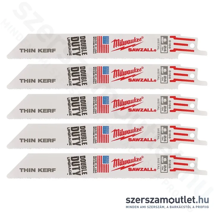 MILWAUKEE THIN KERF orrfűrészlap 150mm (5db) (48475186)(48005186)