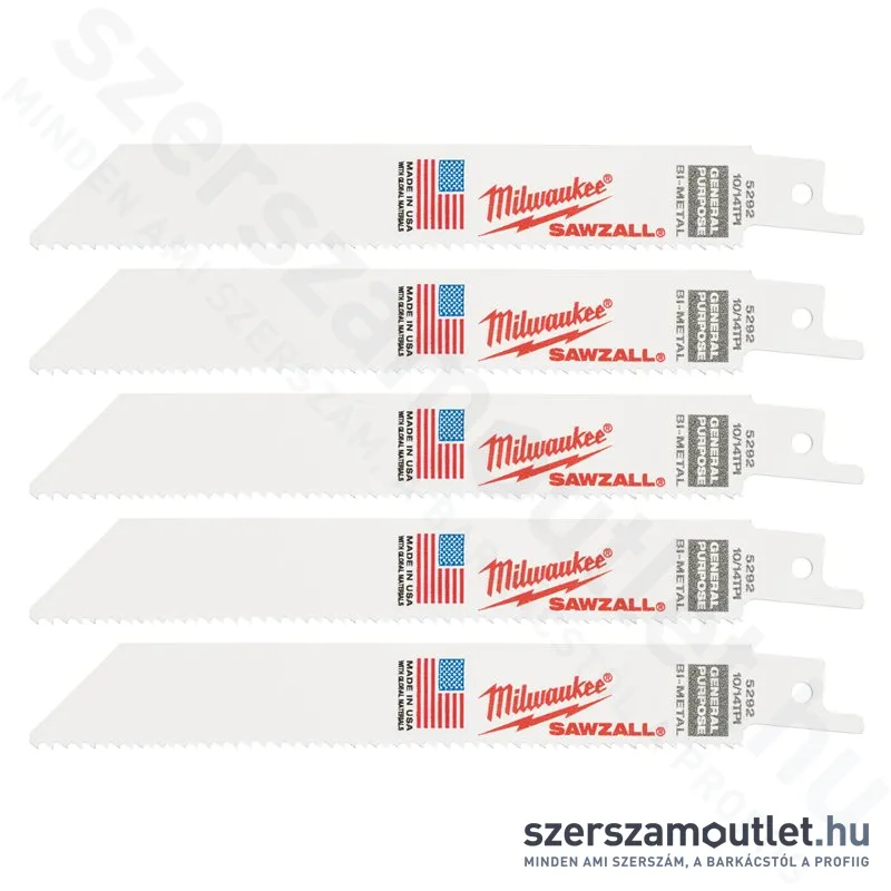MILWAUKEE Univerzális orrfűrészlap 150mm (5db) (fa/fém/műanyag) (48475292)