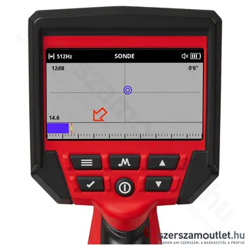 MILWAUKEE M12 PL-0C Akkus csővezeték helymeghatározó, kofferben (12V) (Akku és töltő nélkül)