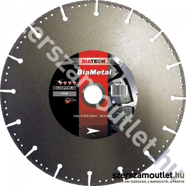 DIATECH Diametal szegmenses fémvágó korong 300mm (DM300)