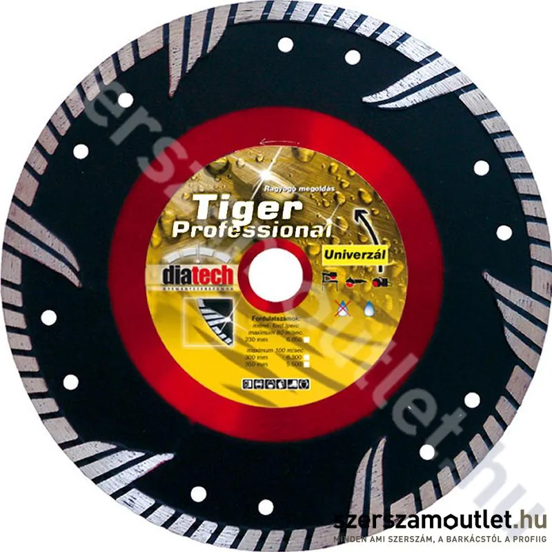 DIATECH gyémánttárcsa Tiger 150mm (TG150)
