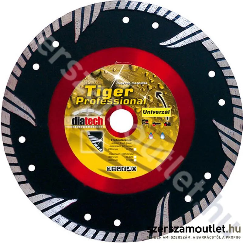 DIATECH gyémánttárcsa Tiger 230mm (TG230)