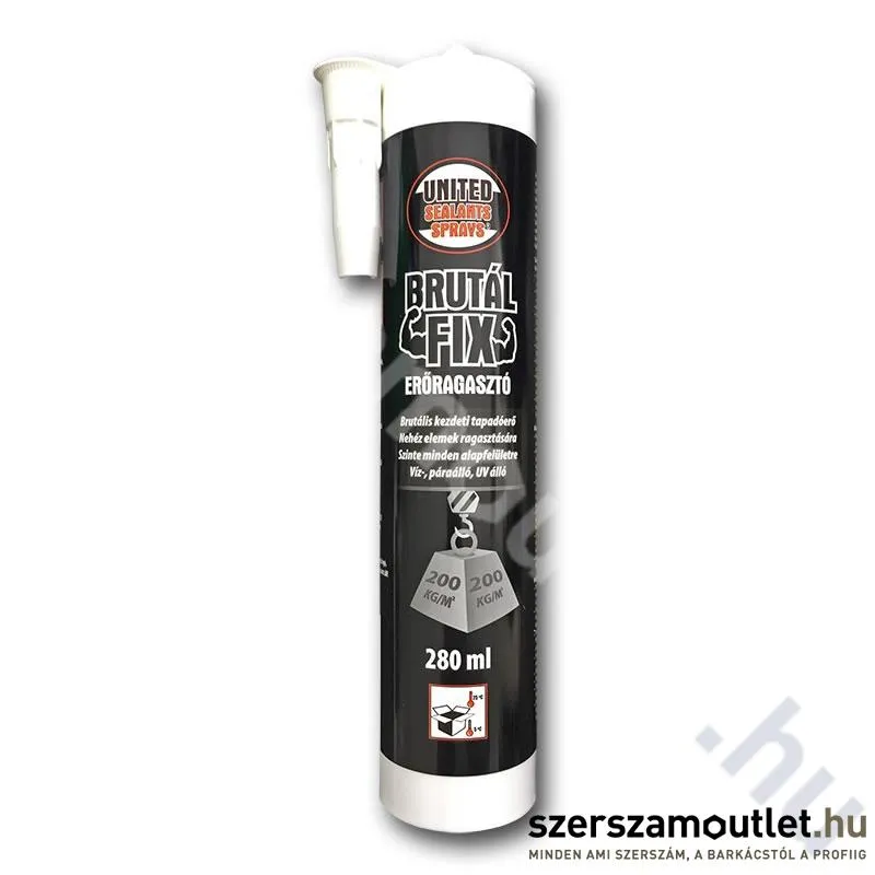 UNITED SEALANTS BRUTAL FIX Erőragasztó 280ml (US3070)